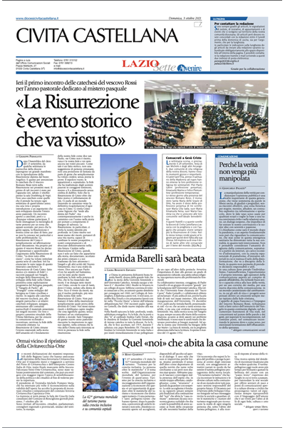 Avvenire - pagina diocesana del 03/10/2021